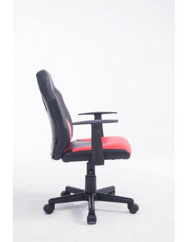 Fauteuil chaise de bureau pour enfant en synthétique rouge hauteur réglable BUR10184 online