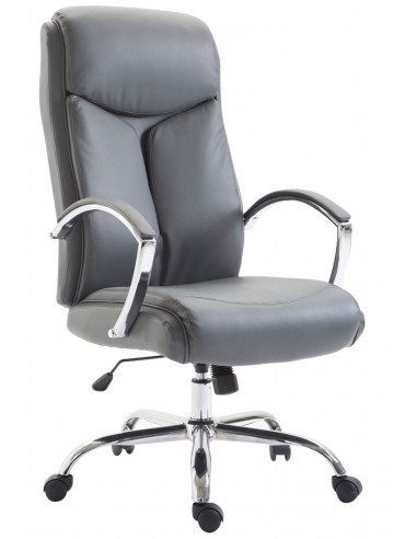 Fauteuil de bureau en synthétique gris réglable BUR10257 50% de réduction en Octobre 2024