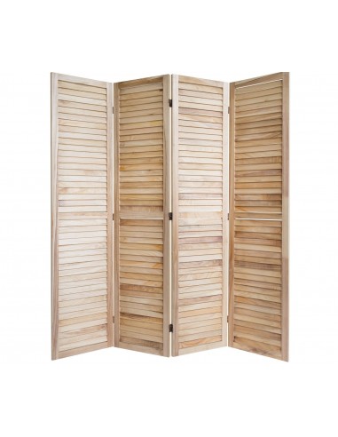 Paravent 4 panneaux en bois pliable 160x170 cm PAR06065 online