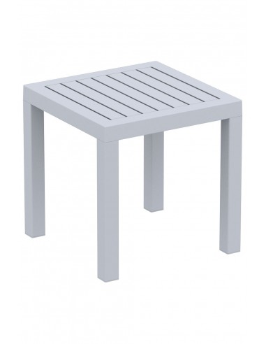 Petite table de jardin en plastique gris résistante aux intempéries 45x45x45 cm MDJ10201 prix