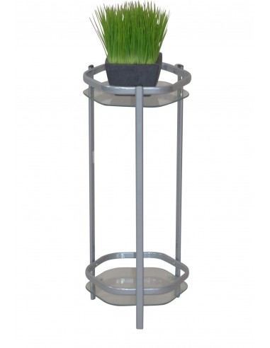 Support / étagère pour plante en métal couleur aluminium 66 cm MED05118 en ligne