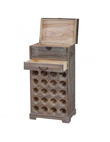 Etagère à vin pour 20 bouteilles marron vieilli 94x48x31cm ETA04028 livraison gratuite