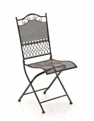 Chaise de jardin en fer forgé bronze vieilli MDJ10021 À commander