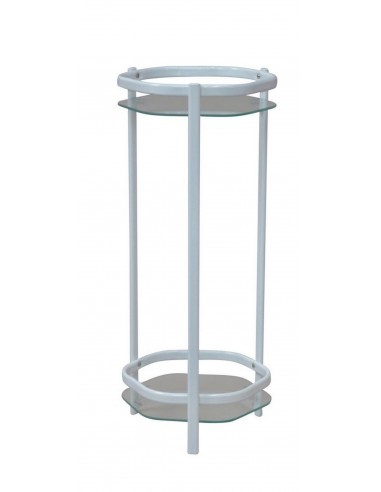 Support / étagère pour plante en métal enduit de poudre blanc 66 cm MED05112 vous aussi creer 