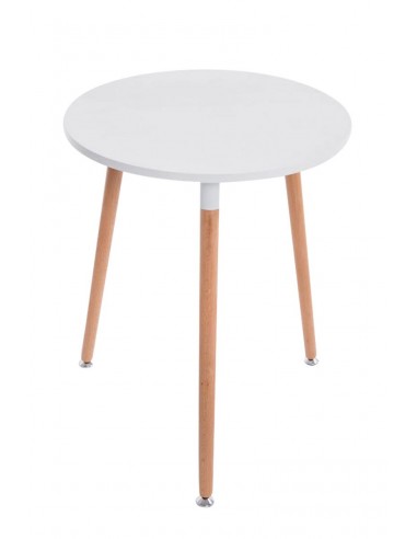 Table de cuisine petite table d'appoint ronde 3 pieds en bois clair Ø60 cm TAB10012 vous aussi creer 