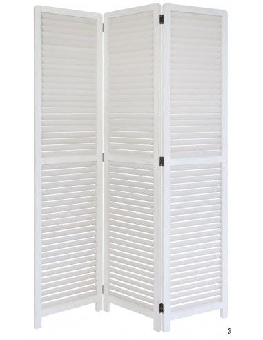 Paravent 3 panneaux blanc en bois 120x170cm PAR06020 En savoir plus