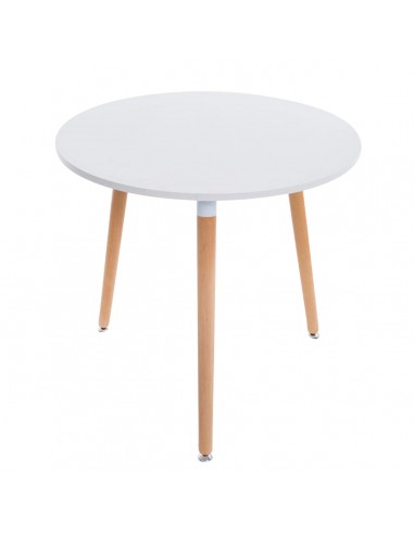 Table de cuisine table d'appoint ronde 3 pieds en bois clair Ø80 cm TAB10010 le concept de la Pate a emporter 