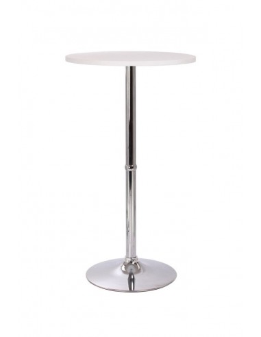 Table haute de bar bistrot blanc 108cm TAB09001 vous aussi creer 