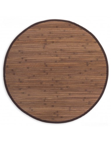 Tapis en bambou rond brun foncé Ø 200cm TAP06097 votre