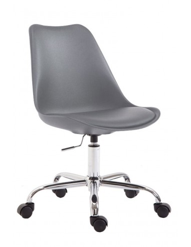 Chaise de bureau tabouret à roulette hauteur réglable gris TABO10029 hantent personnes