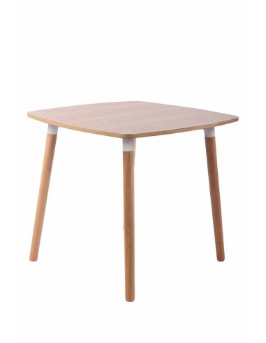 Table de cuisine table d'appoint en bois couleur nature hauteur 75 cm TAB10028 brillant des détails fins