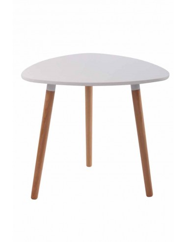 Table de cuisine table d'appoint en bois couleur blanc hauteur 75 cm Ø 80 cm TAB10055 Les êtres humains sont 