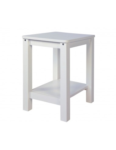 Table d'appoint table de chevet en bois blanc hauteur 74 cm TABA06007 2023