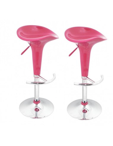 Lot de 2 tabourets de bar design rose pivotant et hauteur réglable TDB10028 sélection de produits