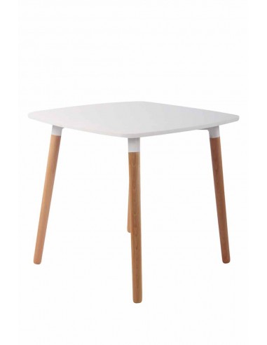 Table de cuisine table d'appoint en bois couleur blanc hauteur 75 cm TAB10030 JUSQU'A -70%! 