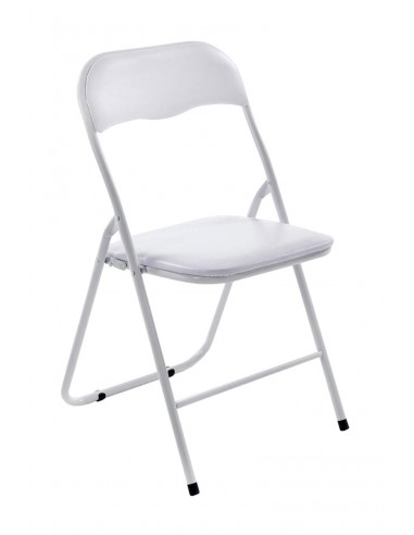 Chaise de cuisine pliable blanc pied en métal blanc MED10012 Comment ça marche