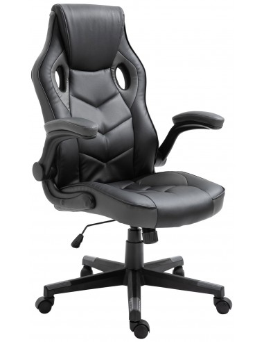 Fauteuil de bureau chaise gamer ergonomique réglable pivotant gris/noir BUR10403 Les magasins à Paris