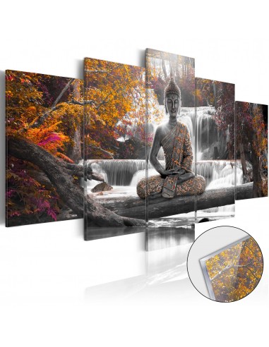 Tableaux en verre acrylique décoration murale motif Bouddha d'automne 100x50 cm TVA110104 acheter en ligne