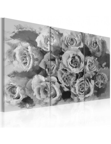 Tableau toile de décoration- Douze roses - Triptyque 90x60cm DEC110396/2 les muscles