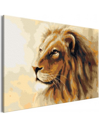 Tableau à peindre soi-même peinture par numéros motif Lion King 60x40 cm TPN110104 acheter