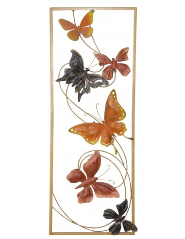 Décoration murale a suspendre motif papillon métal anthracite/terra 28,5x4x74,5 cm DEC05080 acheter en ligne