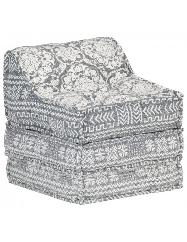 Coussin de sol pouf modulaire chaise longue en tissu gris 60x70x76 cm DEC021311 Venez découvrir notre 