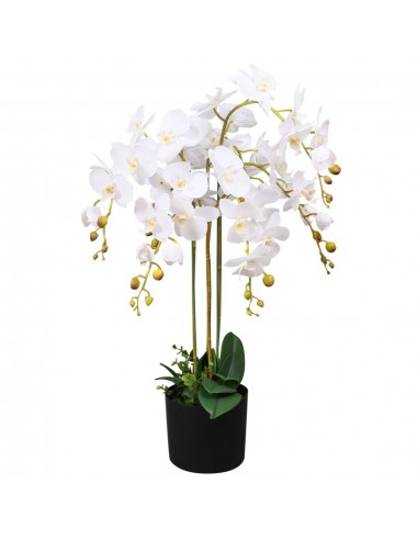 Plante artificielle avec pot orchidée 75 cm blanc DEC021906 Dans la société mordern