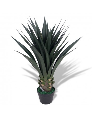 Plante artificielle avec pot yucca 90 cm vert DEC021910 solde