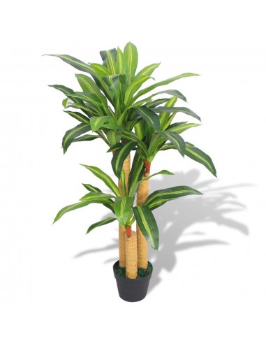 Plante artificielle avec pot dracaena 100 cm vert DEC021932 50% de réduction en Octobre 2024