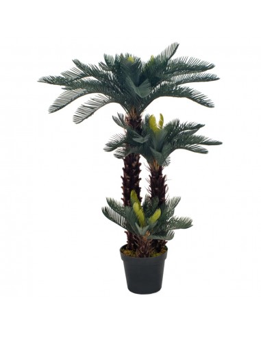 Plante artificielle avec pot palmier cycas vert 125 cm décoration intérieur DEC022031 de la marque