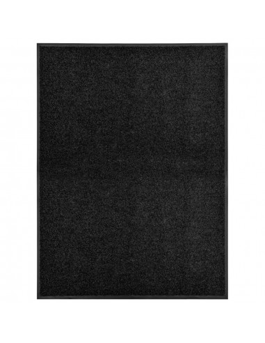 Paillasson lavable Noir 90x120 cm DEC023176 Comparez plus de prix