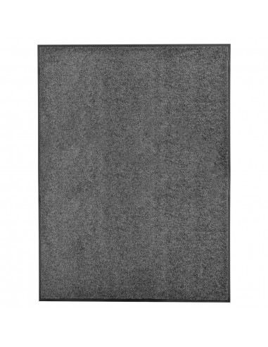 Paillasson lavable Anthracite 90x120 cm DEC023181 france