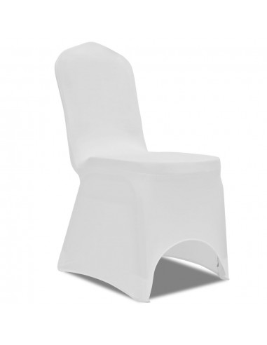 Housse de chaise extensible 100 pcs Blanc DEC022501 prix pour 