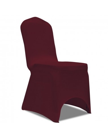 Housse de chaise extensible 100 pcs Bordeaux  DEC022503 Profitez des Offres !